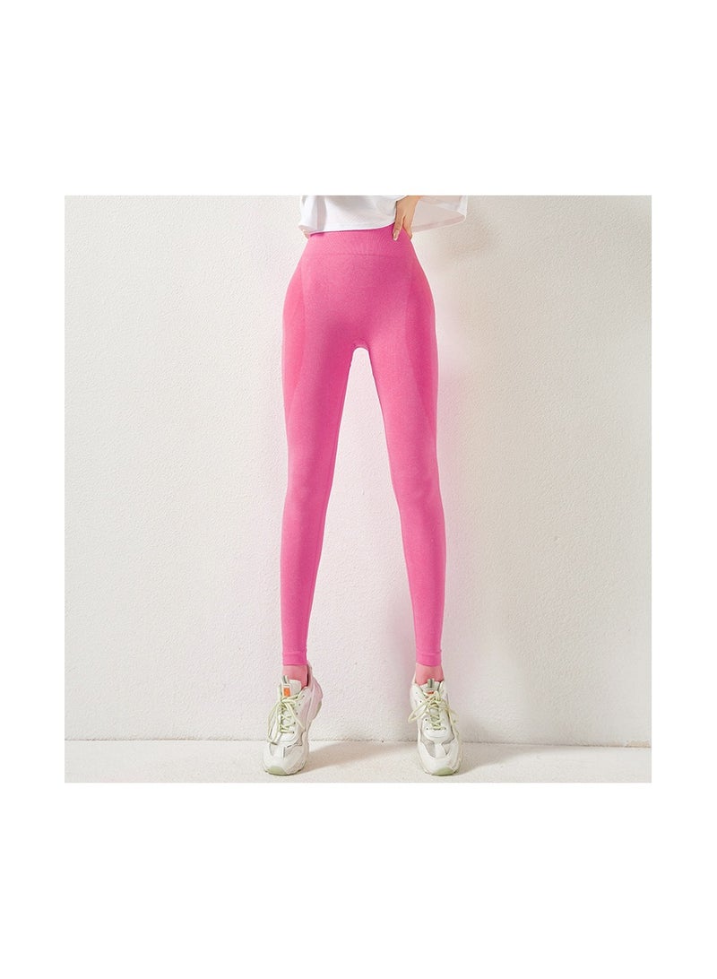 Loquat Women Quick Dry Breathable Yoga Leggings Pink  - Image 2