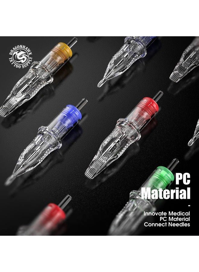 Dragonhawk Extreme Tattoo Needles Cartridges - 50PCS Mixed Sizes 1007RM 1009RM 1203RL 1205RL 1207RL Professional Disposable Round Liner Magnum Needles for Lining Shading - Image 5