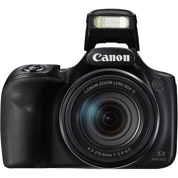 Canon PowerShot SX540 Digital Camera w/ 50x Optical Zoom - Wi-Fi & NFC Enabled (Black) (Renewed) - Image 3