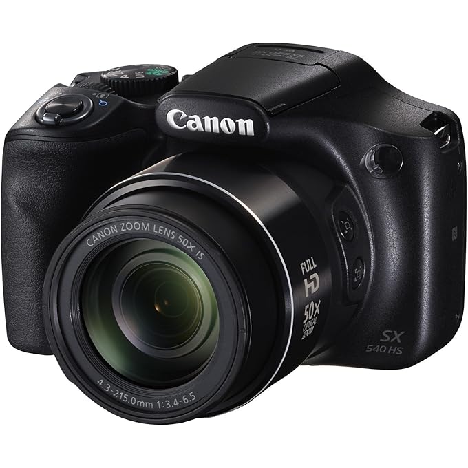 Canon PowerShot SX540 Digital Camera w/ 50x Optical Zoom - Wi-Fi & NFC Enabled (Black) (Renewed) - Image 2