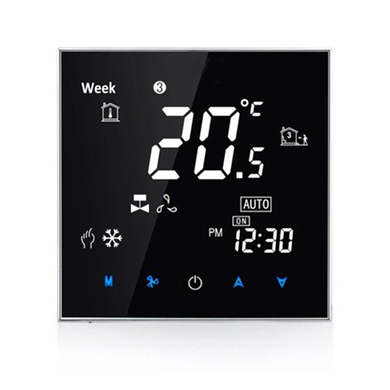 Thermostat BAC-2000ELZB Central Air Conditioning TUYA ZIGBEE Intelligent Constant Temperature LCD Screen 5-95 (℃) Wireless Controller Fan Coil Unit Smart Home Controller Panel - Image 1