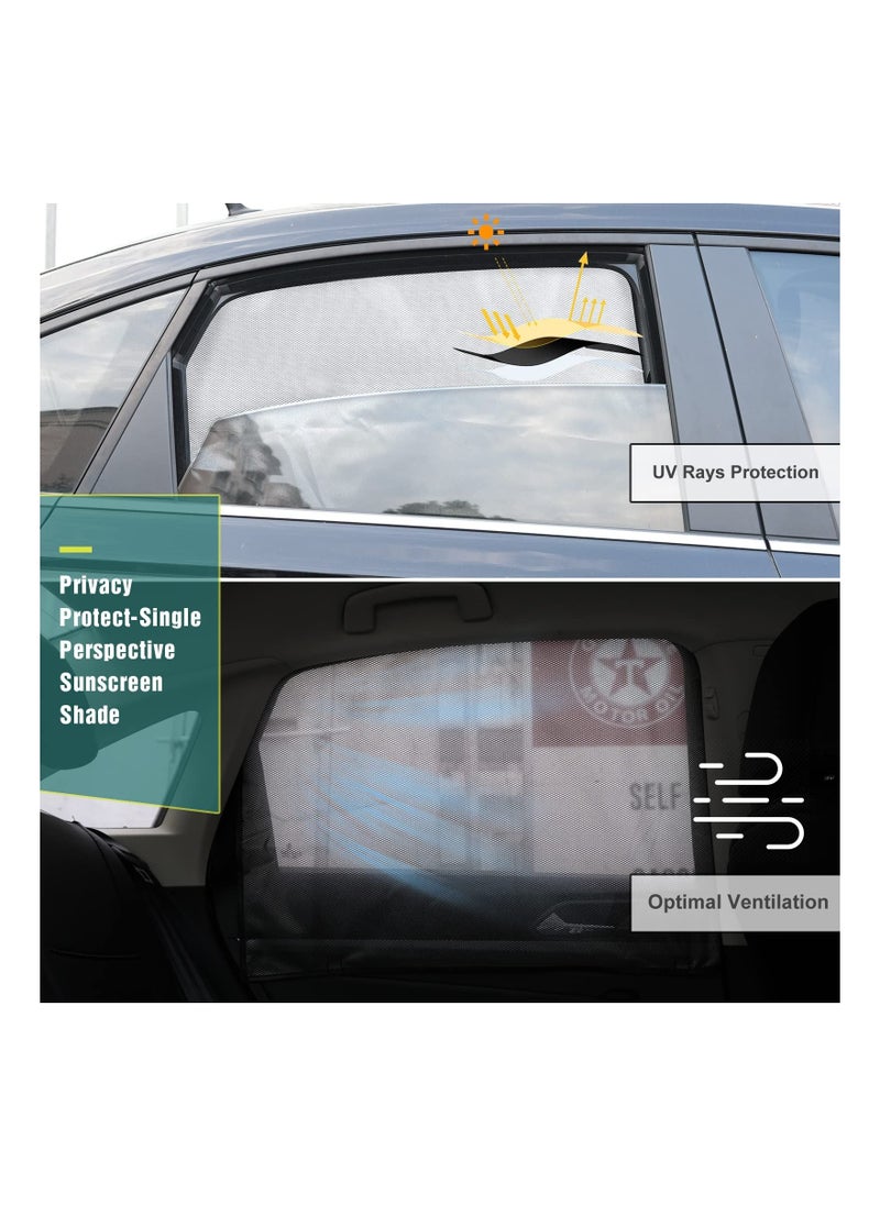 Y&D - Car Side Window Sun Shades, Front Seat, Baby Shades with Magnetic Protection from Heat and UV Mesh Screen for Privacy Blackout, Breastfeeding, Taking a nap (2 Pack) - Image 1
