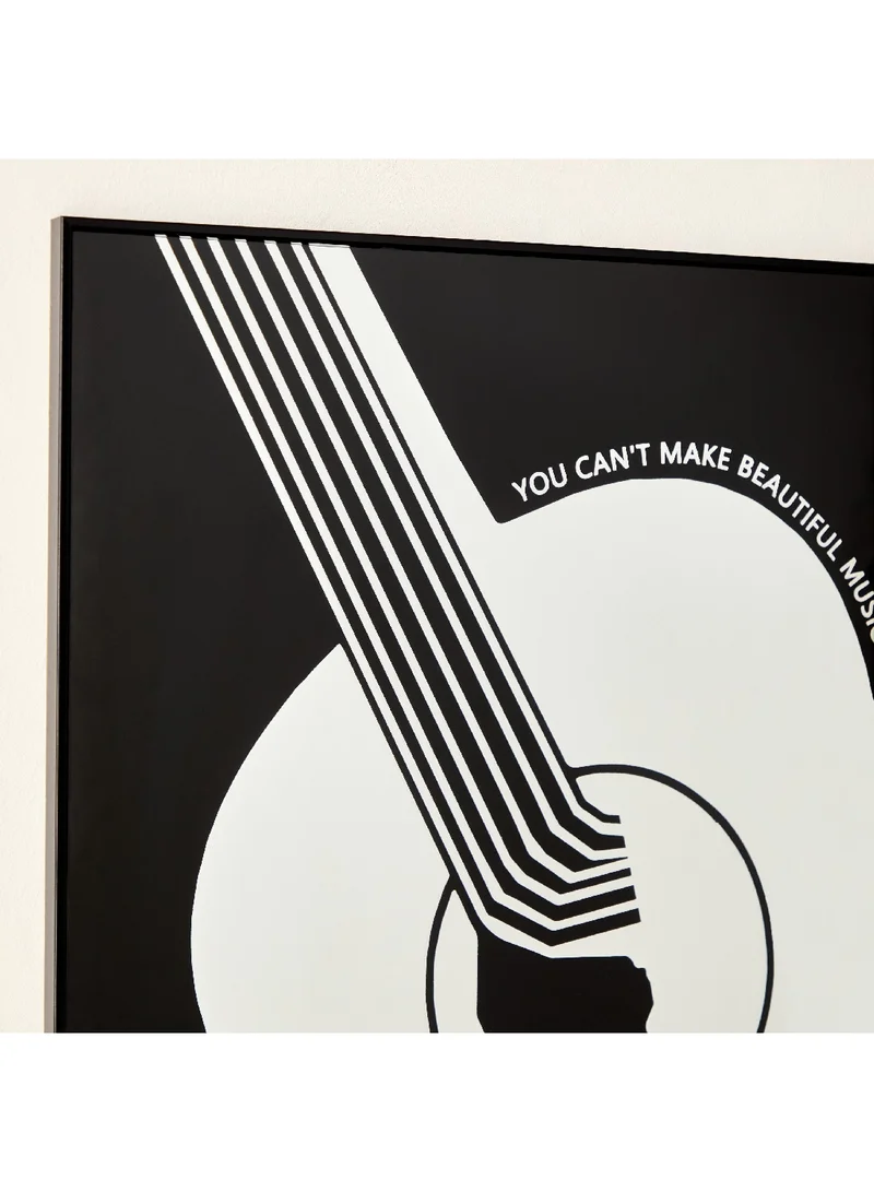 Home Box Fero Tinted Guitar Framed Wall Art 60 x 60 x 1 cm