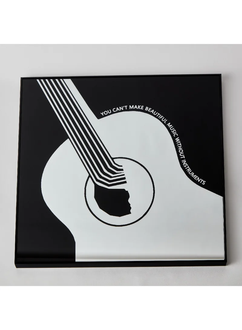 Home Box Fero Tinted Guitar Framed Wall Art 60 x 60 x 1 cm