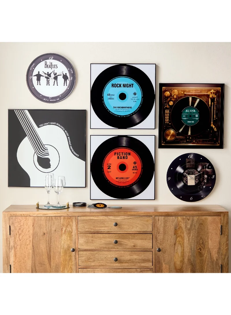 Home Box Fero Tinted Guitar Framed Wall Art 60 x 60 x 1 cm