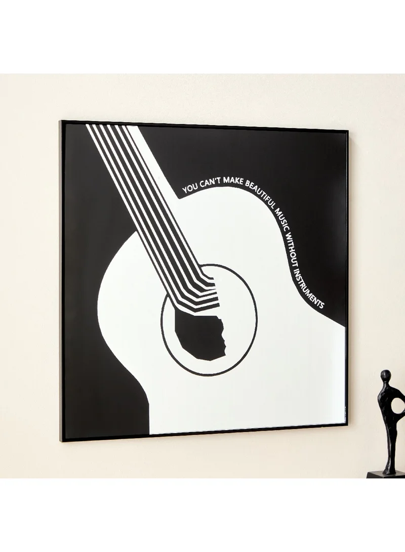 Home Box Fero Tinted Guitar Framed Wall Art 60 x 60 x 1 cm