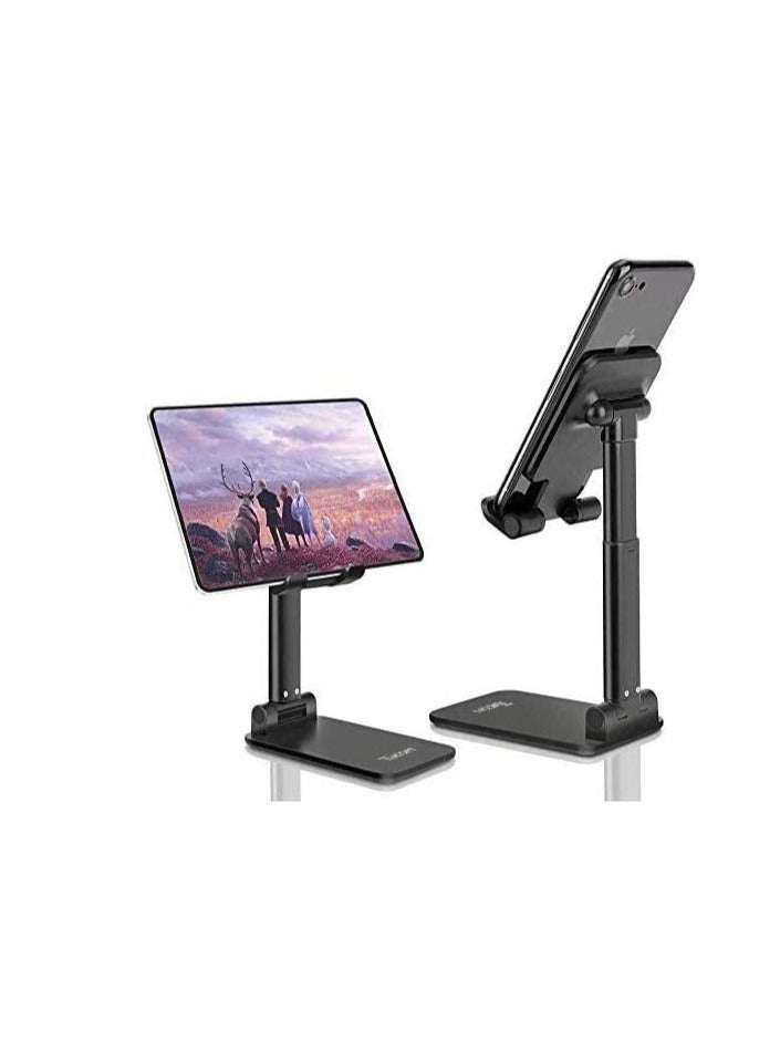 TIGER Adjustable Foldable Desktop Phone & Tablet Stand Holder – Dual-Angle Mobile Stand with Height Adjustment, Anti-Slip Base & Compact Design – Universal Desk Holder for iPhone, iPad, Samsung, Android Phones, Tablets & More – Ideal for Office, Bedside & Travel Use - Image 5