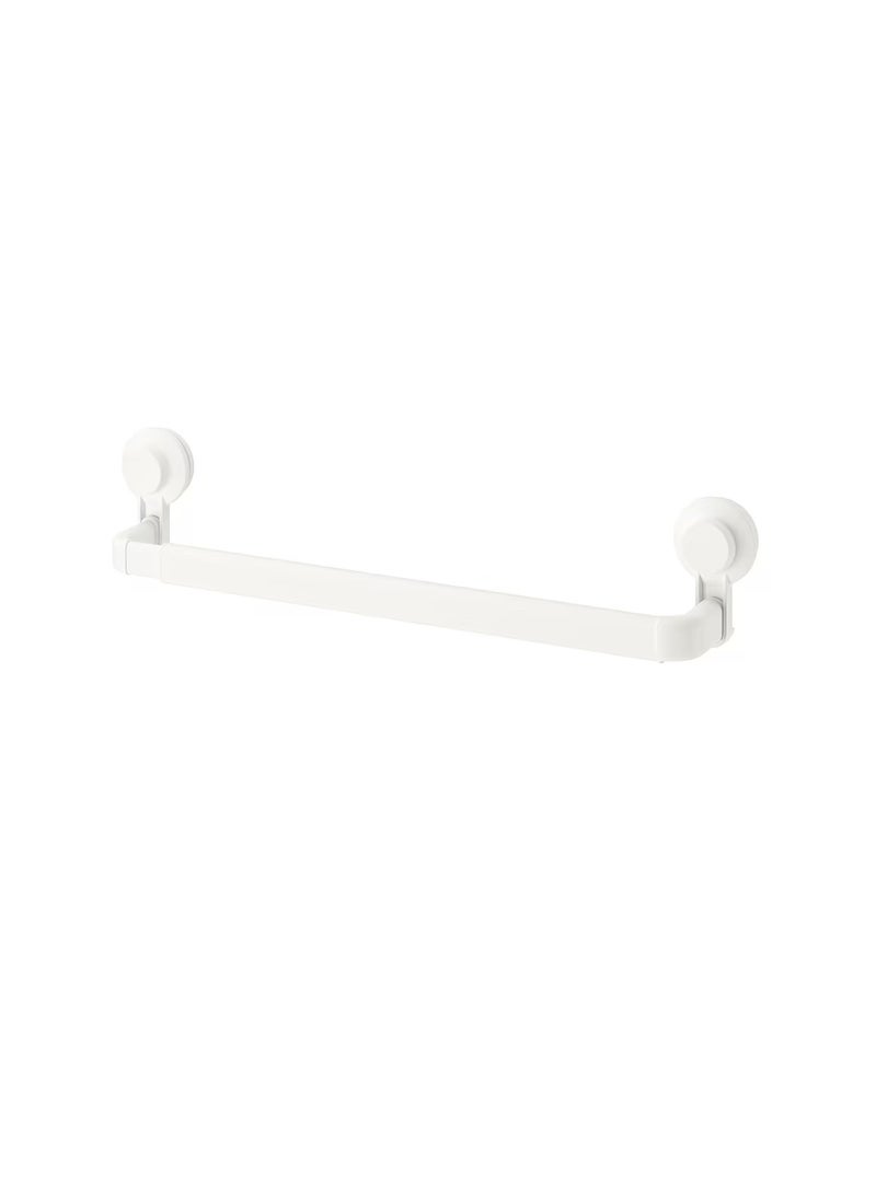 علاقة مناشف مع لاصق مطاطي ، أبيض - Image 1