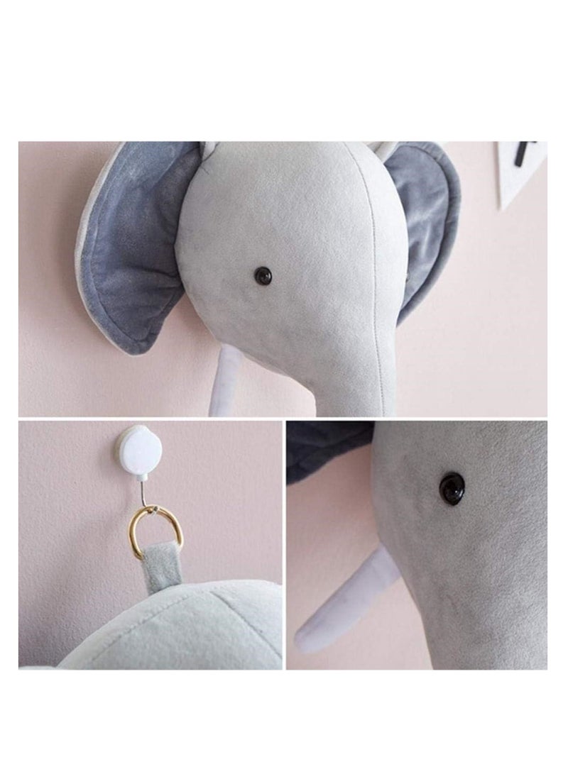 Womdee Elephant Nursery Décor, Animal head elephant Headdress nursery wall decoration children's room - Image 3