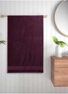 Wakefit Wakefit Terry 100% Cotton Bath Towels| 500 GSM | Bath Towel for Men/Women, Bathing Towel, Towels for Bath Women/Men, 2 Pieces (Cafe Noir and Grape Wine)  - Image 3