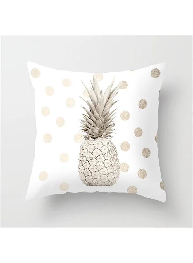NIBEMINENT Printed Decorative Cushion Cover White 45x45cm