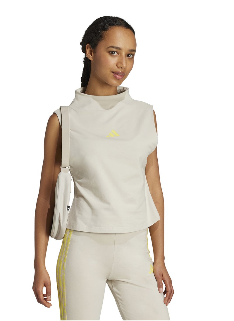 Adidas - Essentials Slim High-Neck Tank Top - Image 1