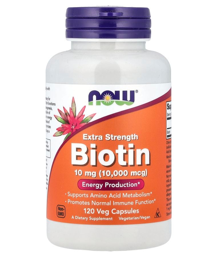 now Biotin 10 mg 120 Veg Capsules