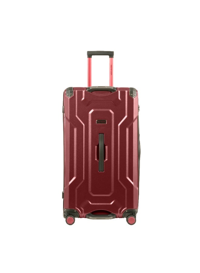 Tom Cruiser 24" Medium Trunk Case – 100% Polycarbonate Checked Travel Bag with TSA Lock & 2-Year Warranty – Red - Image 1