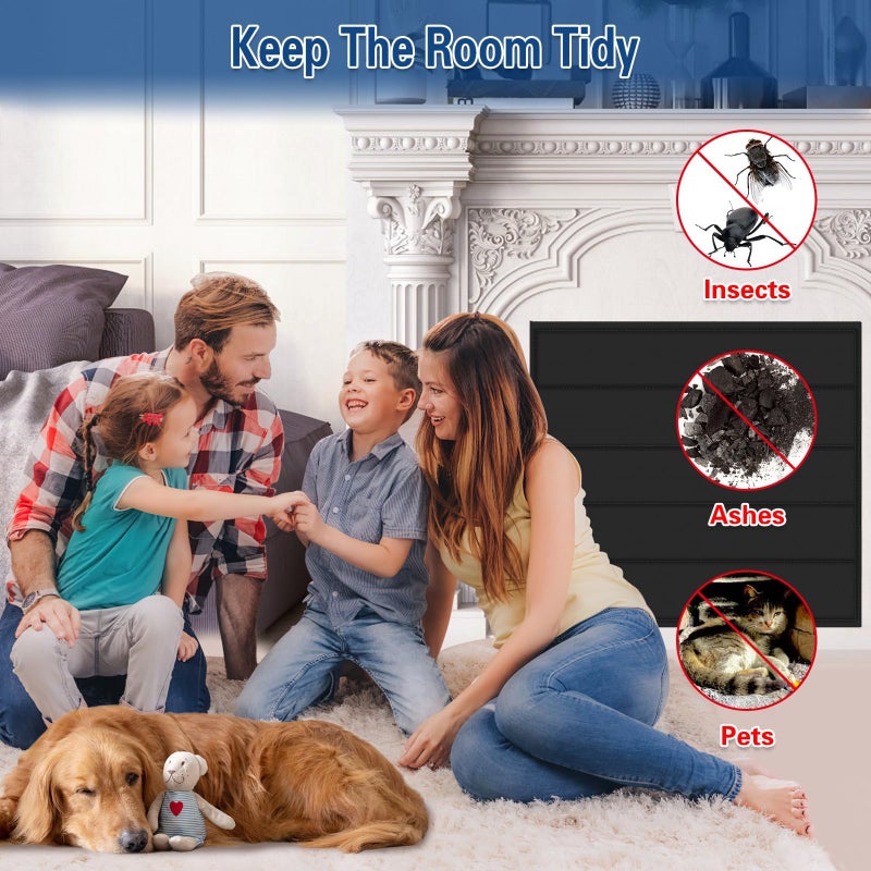 UQM Fireplace Cover  Magnetic Fireplace Blocker Blanket Stops Heat Loss  Indoor Fireplace Draft Stopper Save Energy  Magnetic Fireplace Draft Cover For Iron Fireplace Frame (37 ""X35 "") - Image 5