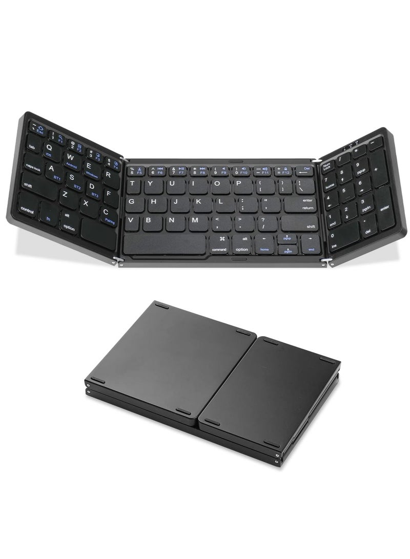 ELTRAZONE Mini Pocket Travel Keyboard With Touchpad Dual Modes Bluetooth USB Wired - Image 1