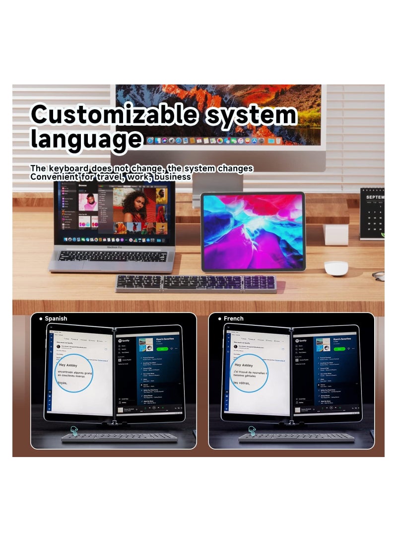 ELTRAZONE Mini Pocket Travel Keyboard With Touchpad Dual Modes Bluetooth USB Wired - Image 4