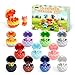 Flavery 3D Printed Dragon Eggs with Hinges 12 PCS Mini Easter Basket Stuffers Cute Christmas Birthday Gift Collectibles for AdultsTeens3D Print Animals Cute Desk Pets Multicolor - Image 2