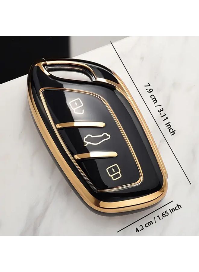 غطاء مفتاح TPU أخضر ممتاز مع لمسات ذهبية لطرازات MG مقاوم للخدوش - Image 2
