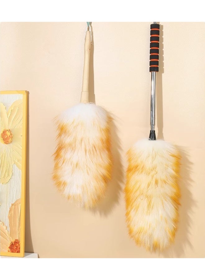 ممسحة صوف تلسكوبية لإزالة الغبار الثابت لتنظيف السقف العميق في المنزل وأداة تنظيف الغبار - Image 4