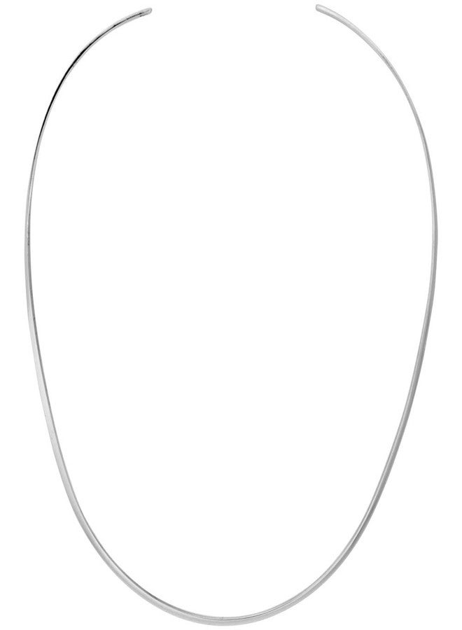 سابرينا سيلفر قلادة شوكر من الفضة الإسترليني مصنوعة يدوياً، طولها 3/32 بوصة - Image 1