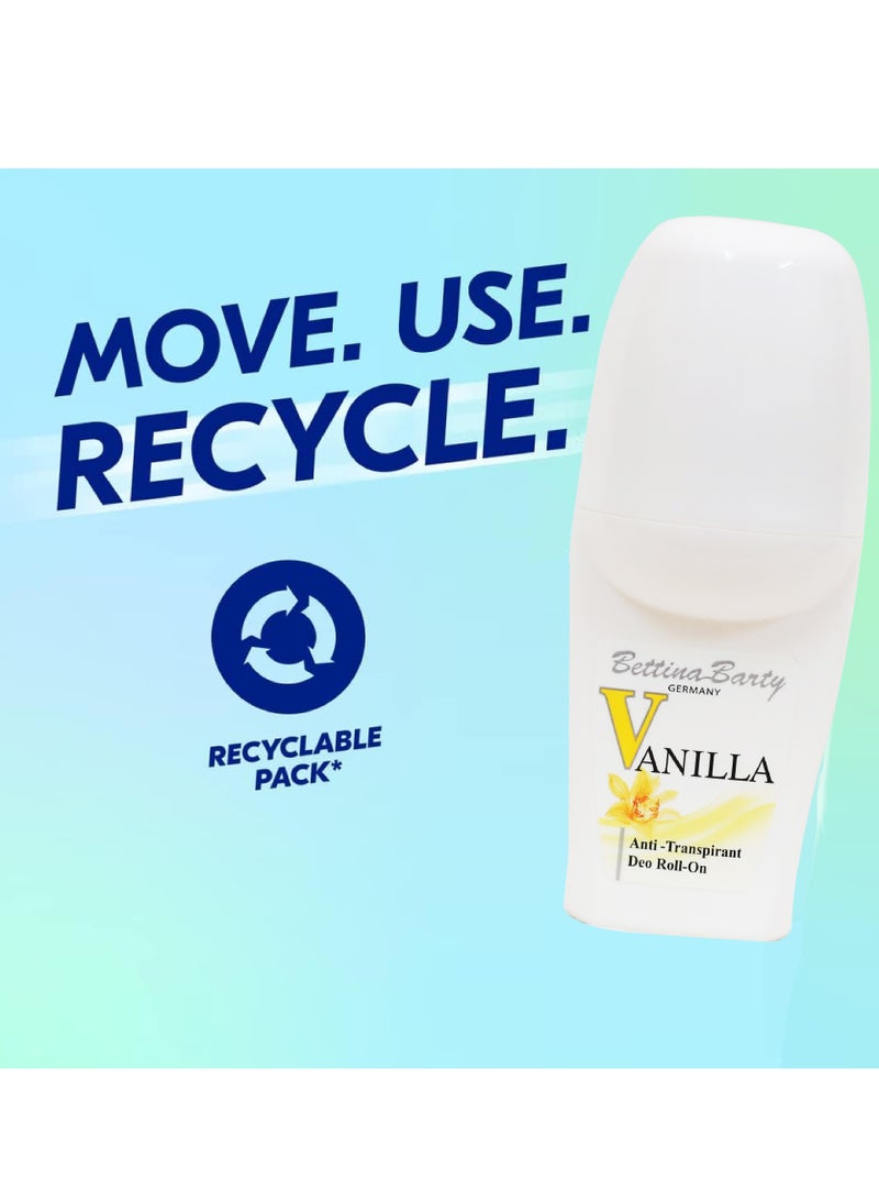 BETTINA Barty Vanilla Roll-On Deodorant, Freshness Lasts All Day  - Image 4
