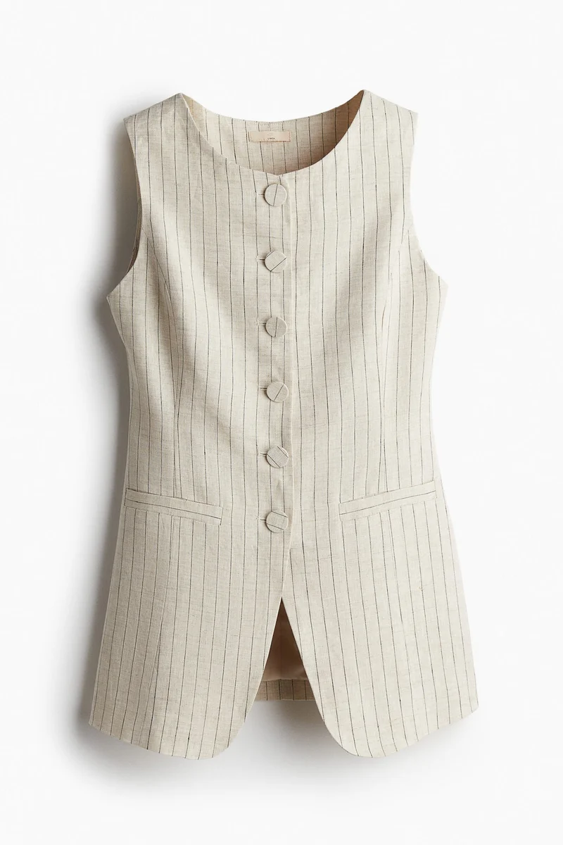 H&M Linen suit waistcoat