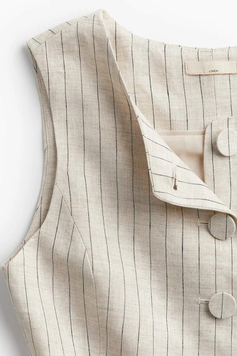 H&M Linen suit waistcoat