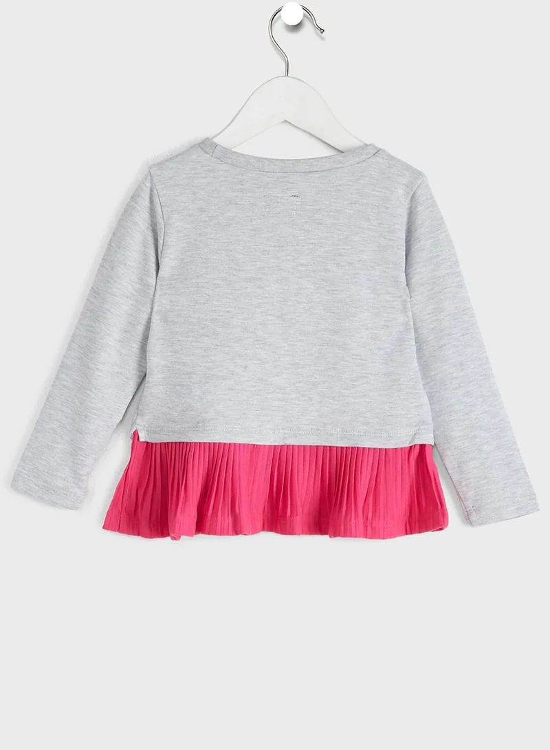 CONVERSE Infant Pleated Peplum Leggi Set