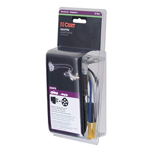 Curt محول توصيل الأسلاك للمقطورة CURT 57183 4-Way Flat إلى 6-Way Round - Image 5