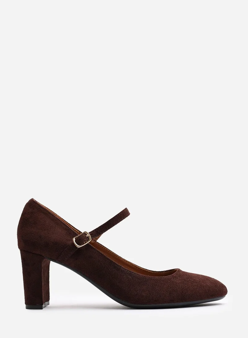 ويرز ذات فروم 'Oceana' Wide Fit Suede Mary Jane Court Shoe With Buckle Strap