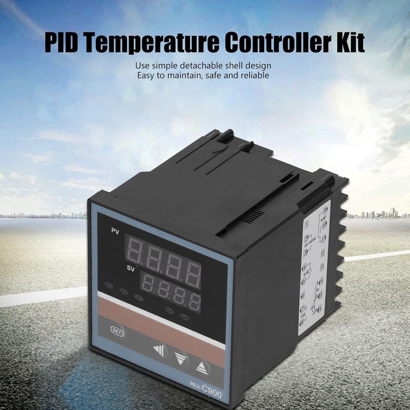 وحدات تحكم PID الحرارية الصناعية مع مخرج الحالة الصلبة، غلاف قابل للف��ل، شريحة - تحكم PID ذكي، مفتاح إنذار، محمولة للمعدات - Image 4