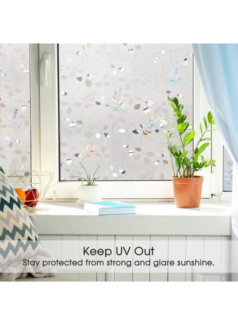 Y&D Window Film Decorative Privacy No Glue Glass Sticker For Door Home House Ofiice Heat Control Anti UV 120 x 200 cm  - Image 3