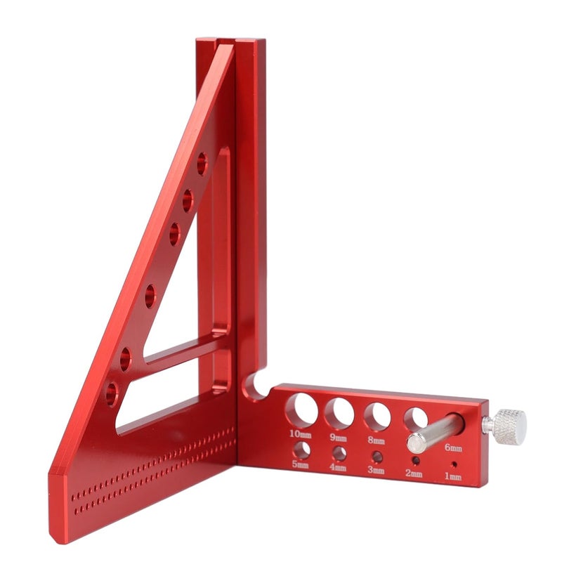 5 Inch Aluminum Alloy 90 Degree Measuring Ruler Multi Angle Carpenter Square for Woodworking DIY - Image 3
