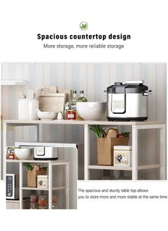 AGD Kitchen Standing Shelf / Units Kitchen Rack with Storage Cabinet 4 Tier/ Microwave Oven / Stand Spice Holder  - Image 3
