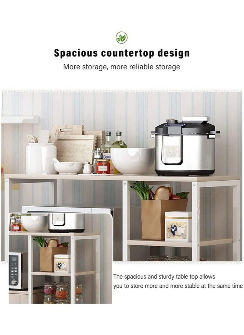 AGD Kitchen Standing Shelf / Units Kitchen Rack with Storage Cabinet 4 Tier/ Microwave Oven / Stand Spice Holder  - Image 3