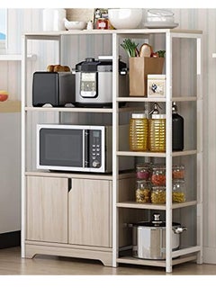 AGD Kitchen Standing Shelf / Units Kitchen Rack with Storage Cabinet 4 Tier/ Microwave Oven / Stand Spice Holder  - Image 1