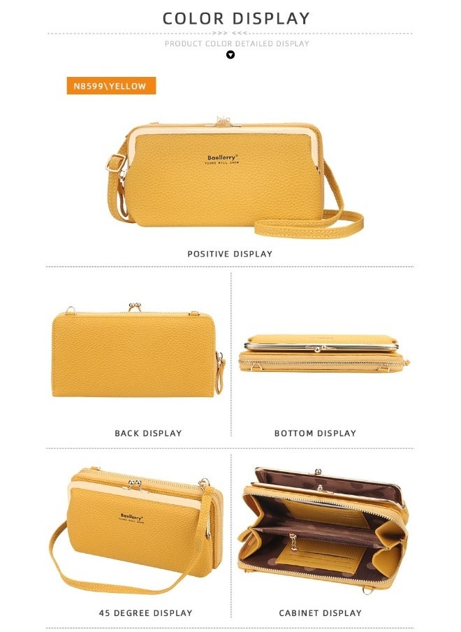 baellerry Mobile Phone Bag for Women Fashion Bag Zipper Shoulder Bag Skew Straddle Purse Zipper Purse for Women  - Image 4