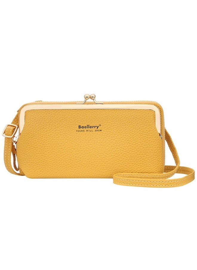 baellerry Mobile Phone Bag for Women Fashion Bag Zipper Shoulder Bag Skew Straddle Purse Zipper Purse for Women  - Image 1