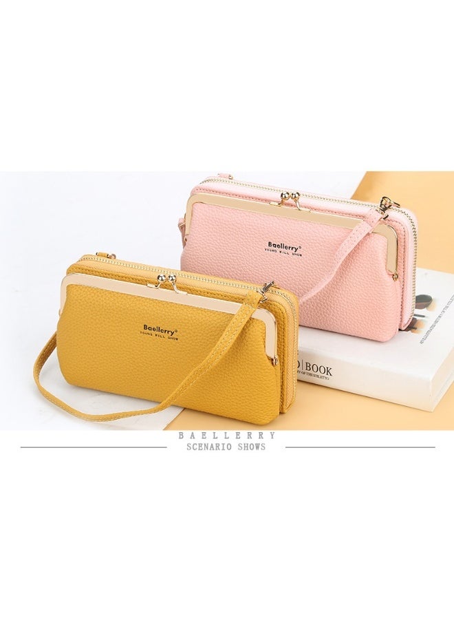 baellerry Mobile Phone Bag for Women Fashion Bag Zipper Shoulder Bag Skew Straddle Purse Zipper Purse for Women  - Image 3