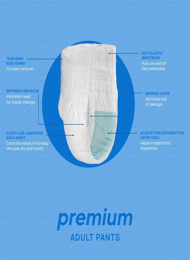 ديجنيتي حفاضات ديجنيتي بريميوم للكبار - مقاس كبير (30 قطعة) مع مؤشر للبلل وحماية من التسرب لمدة تصل إلى 10-12 ساعة. - Image 4