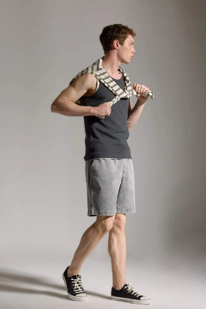 DeFacto Regular Fit Bermuda Denim Shorts
