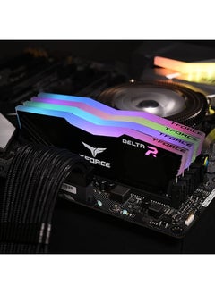 TeamGroup 16GB (2X8GB) 3600MHz DDR4 DESKTOP RGB GAMING RAM - BLACK  - Image 2