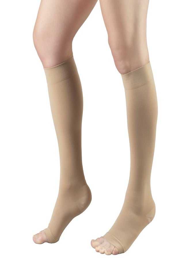 Truform Surgical Stockings, 18 mmHg Compression for Men and Women, Knee High Length, Open Toe, Beige, 3X-Large (Pack of 2) - Image 5