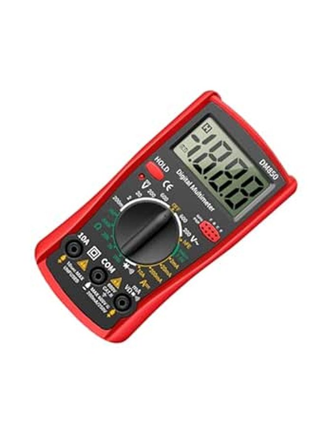 Handheld Digital Multimeter Tester For AC DC Voltage Current Resistance Electrical Repair Red - Image 1