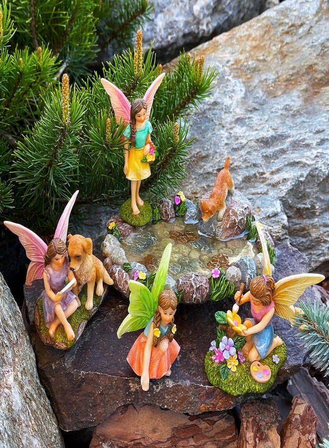 Mood Lab Fairy Garden Miniature Pond Kit - Figurines & Accessories Set of 5 pcs - Outdoor or House Decor - Image 5