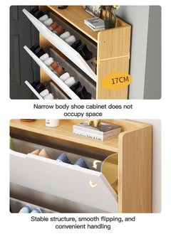 Sharpdo Simple Modern Large Capacity Tipper Shoe Cabinet 100*17*120cm  - Image 5