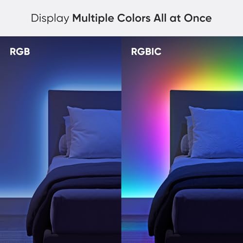 Nanoleaf Essentials Matter Bluetooth & WiFi Smart Multicolor LED Lightstrip 200" Smarter Kit (5m) - RGB & Whites, Controller, App & Voice Control (Works with Apple Home, Google Home) - Image 3