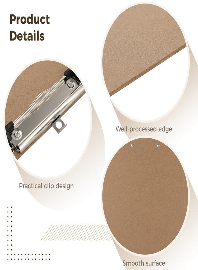 DIMEGON 13 x 17 A3 Double Clip Hardboard Clipboards, 2 PCS, Black Wood Material Drawing Clipboards - Image 3