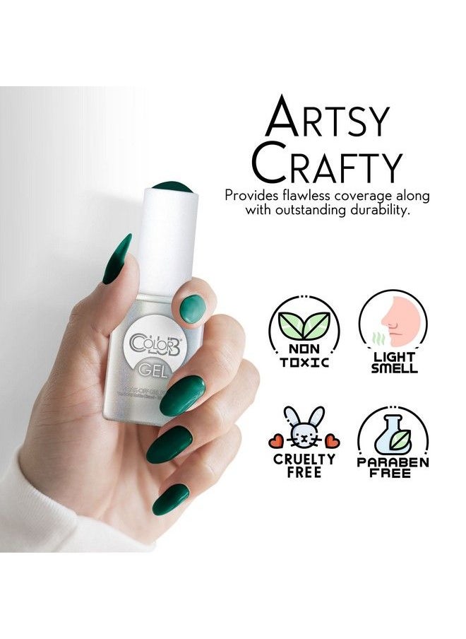 Color Club - Artsy Crafty Nail Gel Dark Green Color Polish.5 Fl Oz (15 Ml) - Image 1